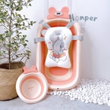 Thau tắm gấp gọn Honper hình thỏ kèm phao - HP110