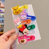 Set 5 kẹp tóc nhựa họa tiết hoạt hình