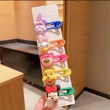 Set 5 kẹp tóc nhựa họa tiết hoạt hình