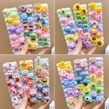 Vĩ 10 dây buộc tóc đính hình dễ thương cho bé