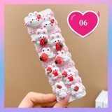 Vĩ 10 dây buộc tóc đính hình dễ thương cho bé
