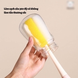 Bộ cọ rửa bình cá heo set 3 chi tiết