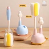 Bộ cọ rửa bình cá heo set 3 chi tiết