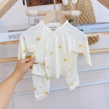 Bộ sơ sinh dài tay hoạ tiết Mon's Kids