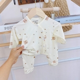 Bộ sơ sinh dài tay hoạ tiết Mon's Kids