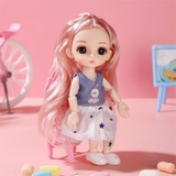 Búp bê công chúa tóc dài 3D cho bé