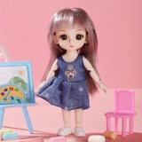 Búp bê công chúa tóc dài 3D cho bé
