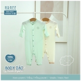 Body dài sơ sinh bao tay lật Hrnee