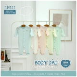 Body dài sơ sinh bao tay lật Hrnee