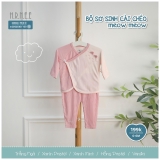 Bộ sơ sinh cài chéo meow meow Hrnee