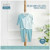 Bộ sơ sinh cài chéo meow meow Hrnee