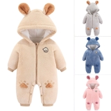 Bộ body nhung bodysuit hình gấu