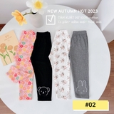 Quần legging in họa tiết mẫu ngẫu nhiên