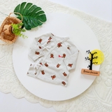 Áo sơ sinh cột dây cao cấp Bunny