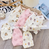 Bộ dài tay chất liệu xô muslin Unchi
