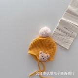Mũ len bịt tai hình gấu dễ thương