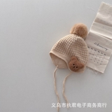 Mũ len bịt tai hình gấu dễ thương
