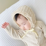 Mũ trùm đầu mùa hè phối ren cho bé