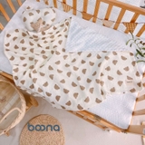 Chăn xô hạt đậu Boona vải muslin cao cấp
