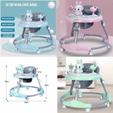 Xe tròn tập đi thỏ có tay đẩy và nhạc - 501T