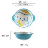 Bát sứ to 2 quai màu ngẫu nhiên