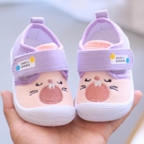Giày tập đi đế mềm thêu hình cho bé