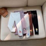 Quần legging cotton cho bé gái mùa thu