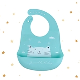 Yếm silicon ăn dặm có máng cho bé