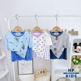 Bộ lửng thun lạnh Minkymom in hình cho bé