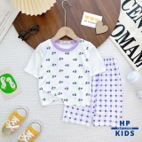 Bộ lửng thun lạnh Minkymom in hình cho bé