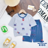 Bộ lửng thun lạnh Minkymom in hình cho bé