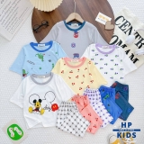 Bộ lửng thun lạnh Minkymom in hình cho bé