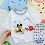 Bộ lửng thun lạnh Minkymom in hình cho bé