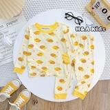 Bộ dài tay Minky Mom in họa tiết toàn thân