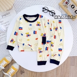 Bộ dài tay Minky Mom in họa tiết toàn thân