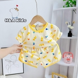 Bộ cộc tay Minky Mom in họa tiết toàn thân