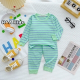 Bộ thun lạnh Minly Baby phối viền kẻ sọc cho bé