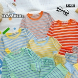 Bộ thun lạnh Minly Baby phối viền kẻ sọc cho bé
