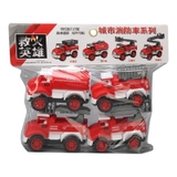 Combo 4 xe mô hình cứu hỏa cho bé