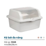 Khay úp bát đĩa có nắp đậy và ống cắm đũa tiện dụng