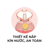 Bình uống nước kèm ống hút hình hươu 450ML cho bé