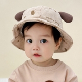 Nón vành tai cún chất nhung cho bé