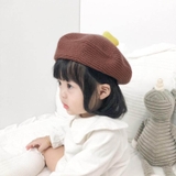 Mũ beret len dệt cho bé