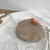 Mũ beret len dệt cho bé