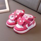 Giày thể thao sneaker stick gấu hồng losto