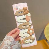 Vỉ 5 kẹp tóc cho bé gái
