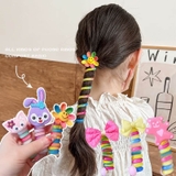 Dây buộc tóc lò xo đính hoa