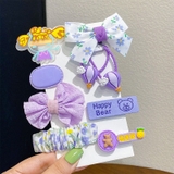Set 8 kẹp tóc happy cho bé