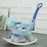 Ngựa bập bênh 2in1 có đèn và nhạc cao cấp