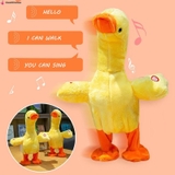 Thú nhồi bông hình vịt con biết nói chạy pin cho bé